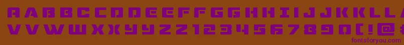 dronetrackertitle Font – Purple Fonts on Brown Background