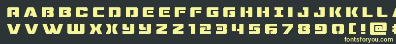 dronetrackertitle Font – Yellow Fonts on Black Background