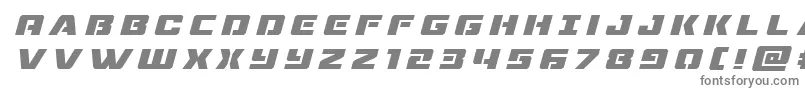 dronetrackertitleital Font – Gray Fonts on White Background
