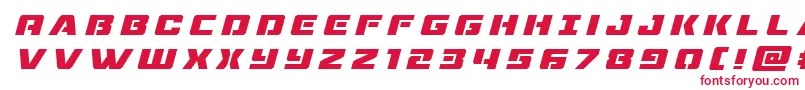 dronetrackertitleital-fontti – punaiset fontit valkoisella taustalla