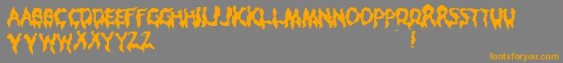 Weitere Informationen zur DROOP -Schriftart DROOP -Schriftart – Orangefarbene Schriften auf grauem Hintergrund