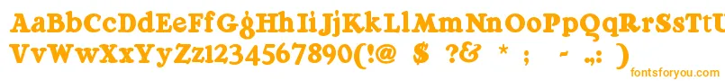 Weitere Informationen zur Raggmoppregular-Schriftart Raggmoppregular-Schriftart – Orangefarbene Schriften