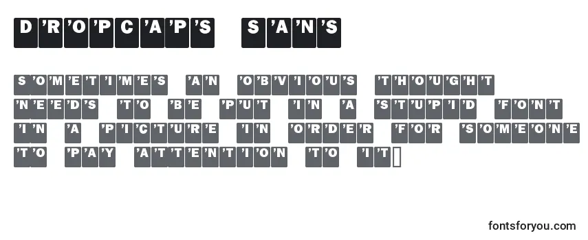 Шрифт DropCaps Sans