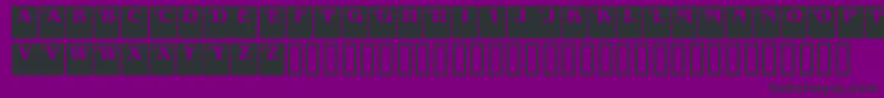 DropCaps Serif Font – Black Fonts on Purple Background