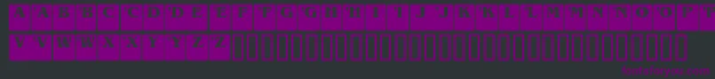 DropCaps Serif Font – Purple Fonts on Black Background