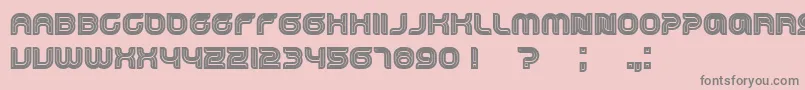 Dropped Font – Gray Fonts on Pink Background