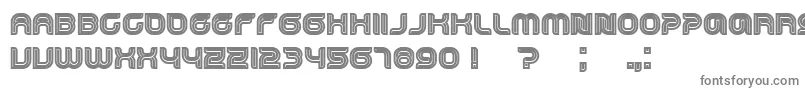 フォントDropped – 白い背景に灰色の文字