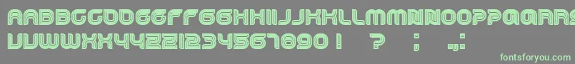 Dropped Font – Green Fonts on Gray Background