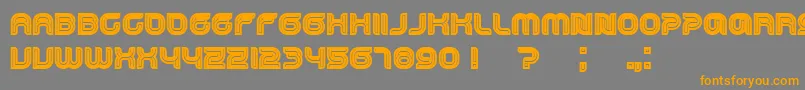 Dropped Font – Orange Fonts on Gray Background