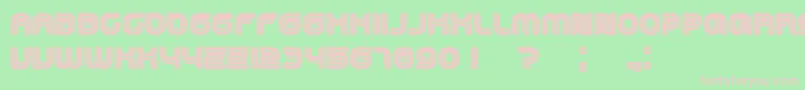 Dropped Font – Pink Fonts on Green Background