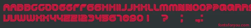 Dropped Font – Red Fonts on Black Background