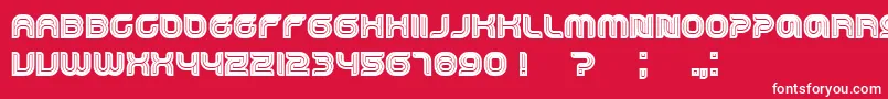 フォントDropped – 赤い背景に白い文字