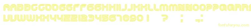 Dropped Font – Yellow Fonts on White Background
