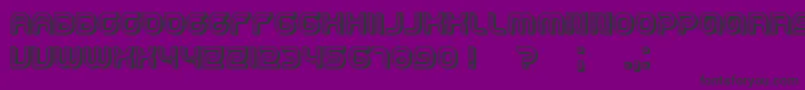 Dropped3D Font – Black Fonts on Purple Background