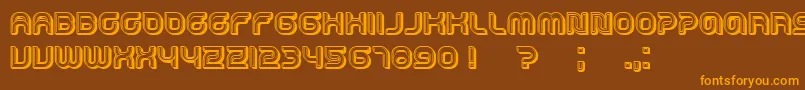 More about Dropped3D Font Dropped3D Font – Orange Fonts on Brown Background