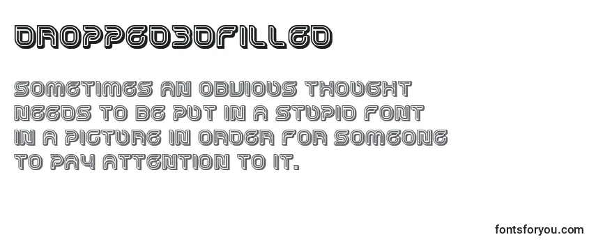 Dropped3DFilled Font