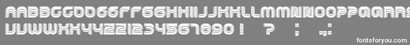 DroppedOutlined Font – White Fonts on Gray Background