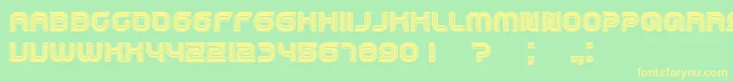 Lisätietoja DroppedOutlined-fontista DroppedOutlined-fontti – keltaiset fontit vihreällä taustalla