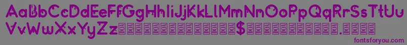 Шрифт Drops – фиолетовые шрифты на сером фоне