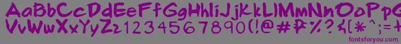 Smilecomix Font – Purple Fonts on Gray Background