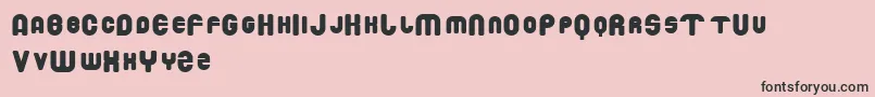 DROWM    Font – Black Fonts on Pink Background