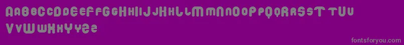 DROWM   -Schriftart – Graue Schriften auf violettem Hintergrund