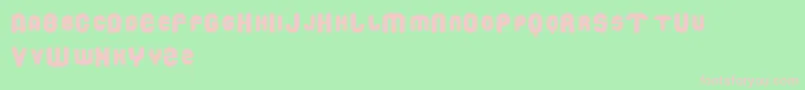 DROWM    Font – Pink Fonts on Green Background