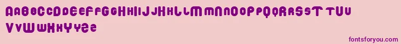 DROWM    Font – Purple Fonts on Pink Background