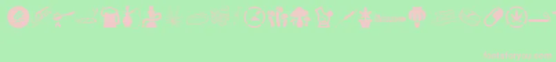 DRUGS Font – Pink Fonts on Green Background