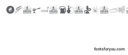 Обзор шрифта DRUGS