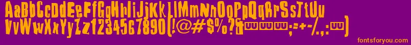 Lisätietoja DRUILLET-fontista DRUILLET-fontti – oranssit fontit violetilla taustalla
