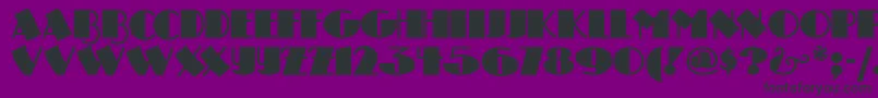 DRUMSN   Font – Black Fonts on Purple Background