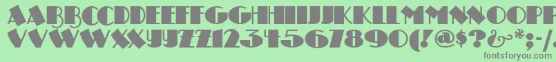 DRUMSN   Font – Gray Fonts on Green Background