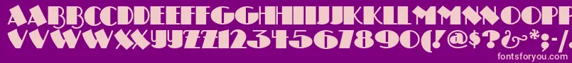 DRUMSN   Font – Pink Fonts on Purple Background