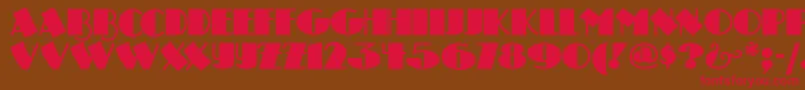 DRUMSN   Font – Red Fonts on Brown Background