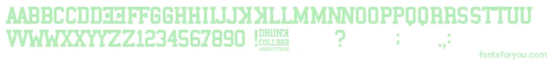 フォントDrunk College – 緑のフォント