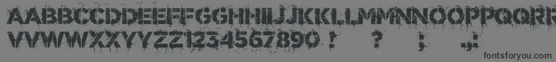 Шрифт DrunkMillionaire – чёрные шрифты на сером фоне