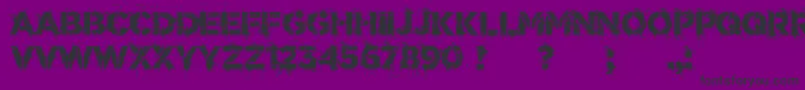 DrunkMillionaire Font – Black Fonts on Purple Background