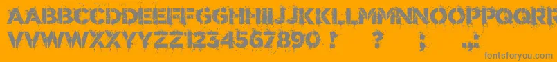Police DrunkMillionaire – polices grises sur fond orange