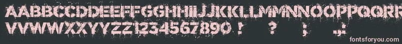 DrunkMillionaire Font – Pink Fonts on Black Background