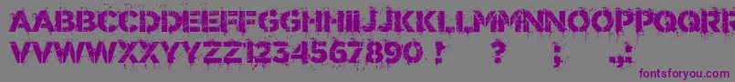 DrunkMillionaire Font – Purple Fonts on Gray Background