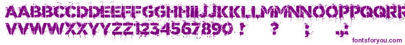 DrunkMillionaire Font – Purple Fonts on White Background