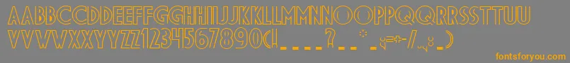 Czcionka DSDID    – pomarańczowe czcionki na szarym tle