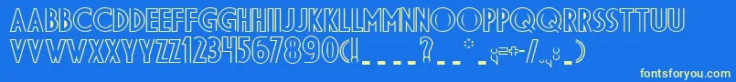 DSDID    Font – Yellow Fonts on Blue Background