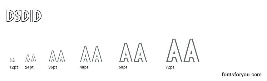 Tamaños de fuente DSDID    (125572)