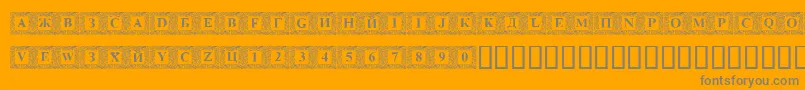 DSINN    Font – Gray Fonts on Orange Background