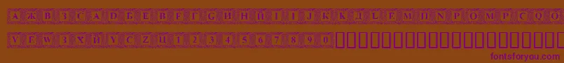 DSINN    Font – Purple Fonts on Brown Background