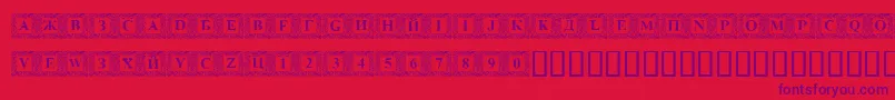 DSINN    Font – Purple Fonts on Red Background