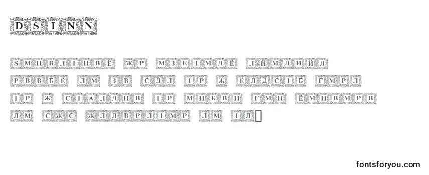 Schriftart DSINN    (125573)