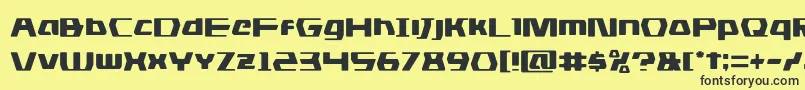 dsman Font – Black Fonts on Yellow Background